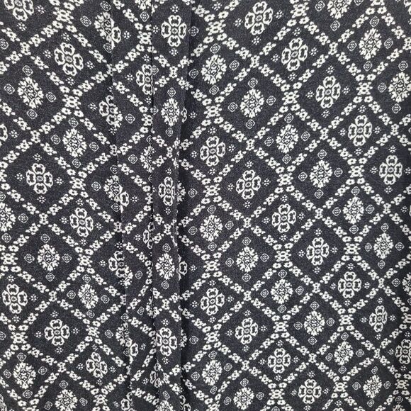 Dress Barn Tunic Top Plus Size 2X Black White Boho Print Hi-Low Casual Comfy - Picture 4 of 10